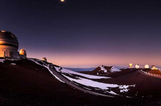 Hawaii - Big Island - Lever de soleil au sommet du Mauna Kea