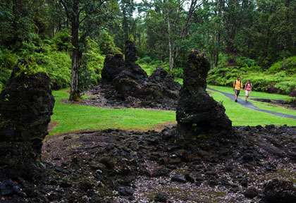 Le site du Lava Tree State Monument