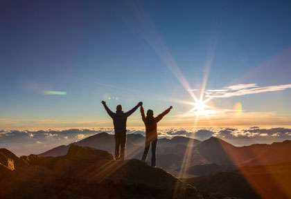 Lever de soleil au sommet du Haleakala
