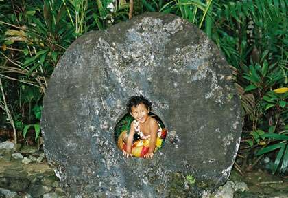 Monnaie de pierre à Yap