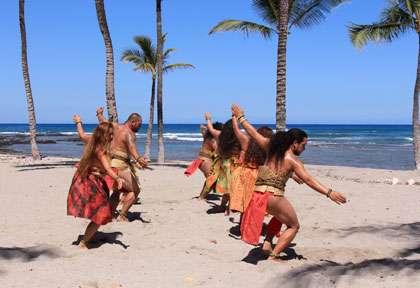 Danse traditionnelle à Hawaii