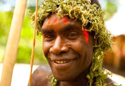 Mélanésien de Tanna au Vanuatu
