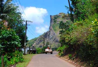 Route sur l'île de Pitcairn
