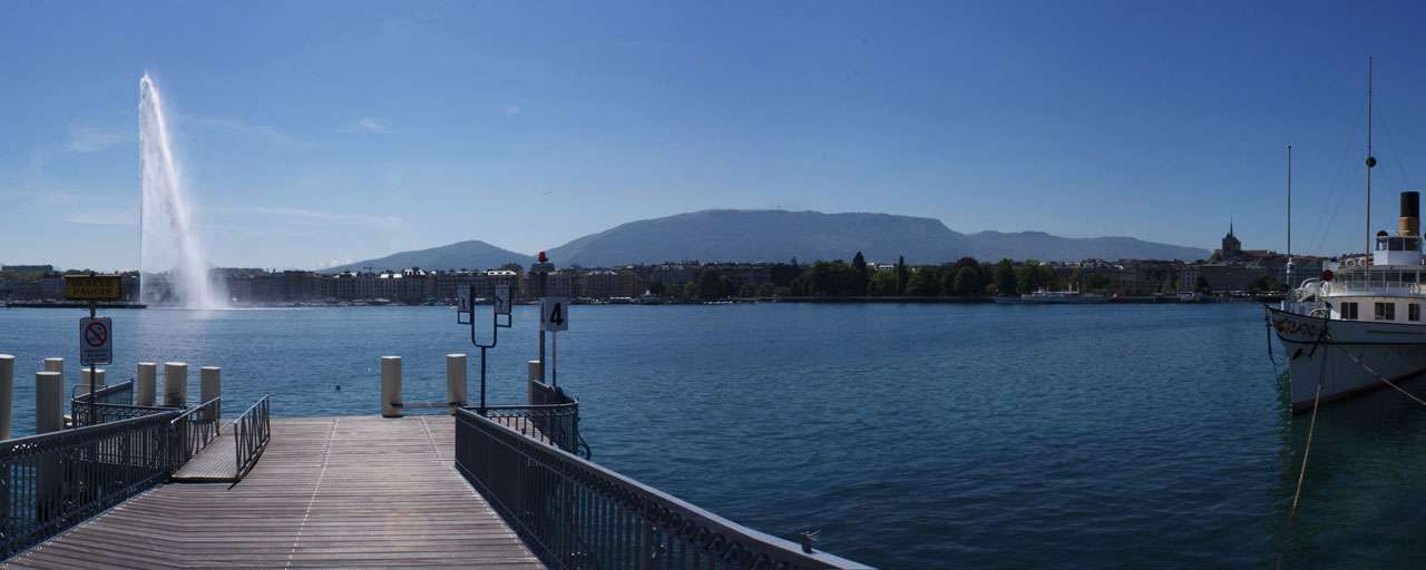 Le Jet d'eau sur la Rade - Genève