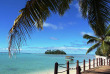 Iles Cook - Rarotonga - Muri Beachcomber - Terrasse en bord de lagon