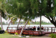 Iles Cook - Rarotonga - Muri Beachcomber - Terrasse en bord de lagon