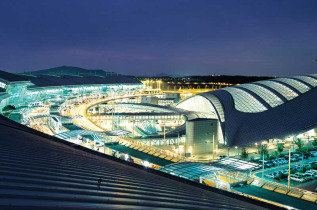 Asiana Airlines - Vue panoramique de l'aéroport de Séoul Incheon