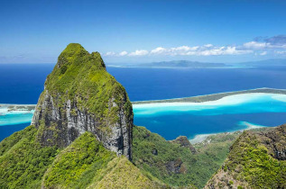 Polynésie française - Bora Bora - Survol Hélicoptère Bora Bora © G. Lebacon