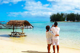 Polynésie française - Moorea - Lagon Miti en Pirogue à balancier