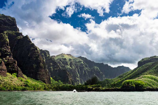 Polynésie Française - Îles Marquises - Nuku Hiva - Cascades de Hakaui