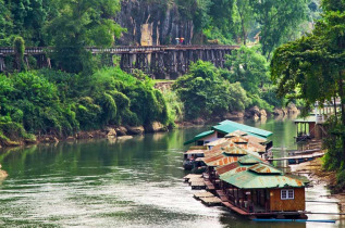 Thailande - Marché flottant et rivière Kwai © Shutterstock, Appstock