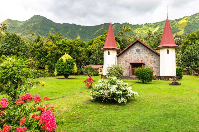 Polynésie Française - Îles Marquises - Nuku Hiva - Vallée de Hatiheu