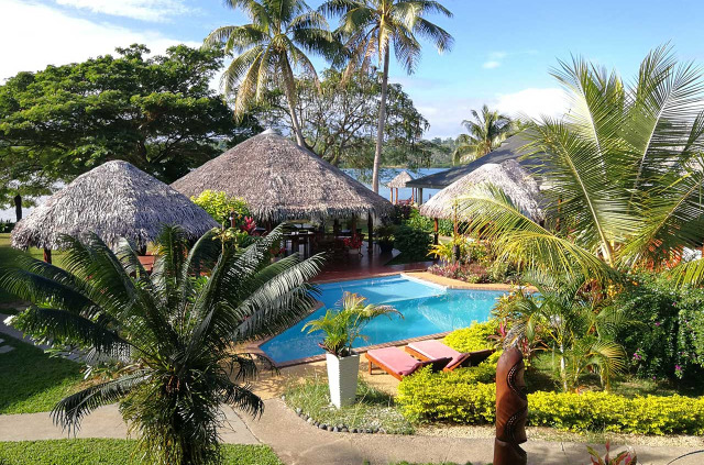 Vanuatu - Port Vila - Poppy's on the Lagoon - Leaf Restaurant